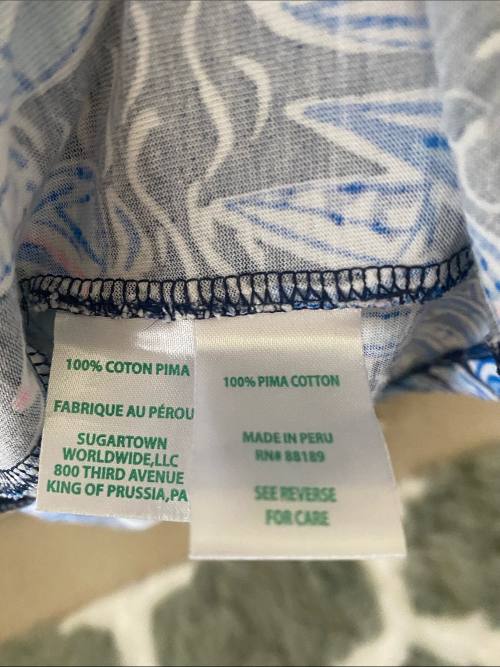 Lilly Pulitzer Blue Patterned Maxi Dress - Picture 3 of 3